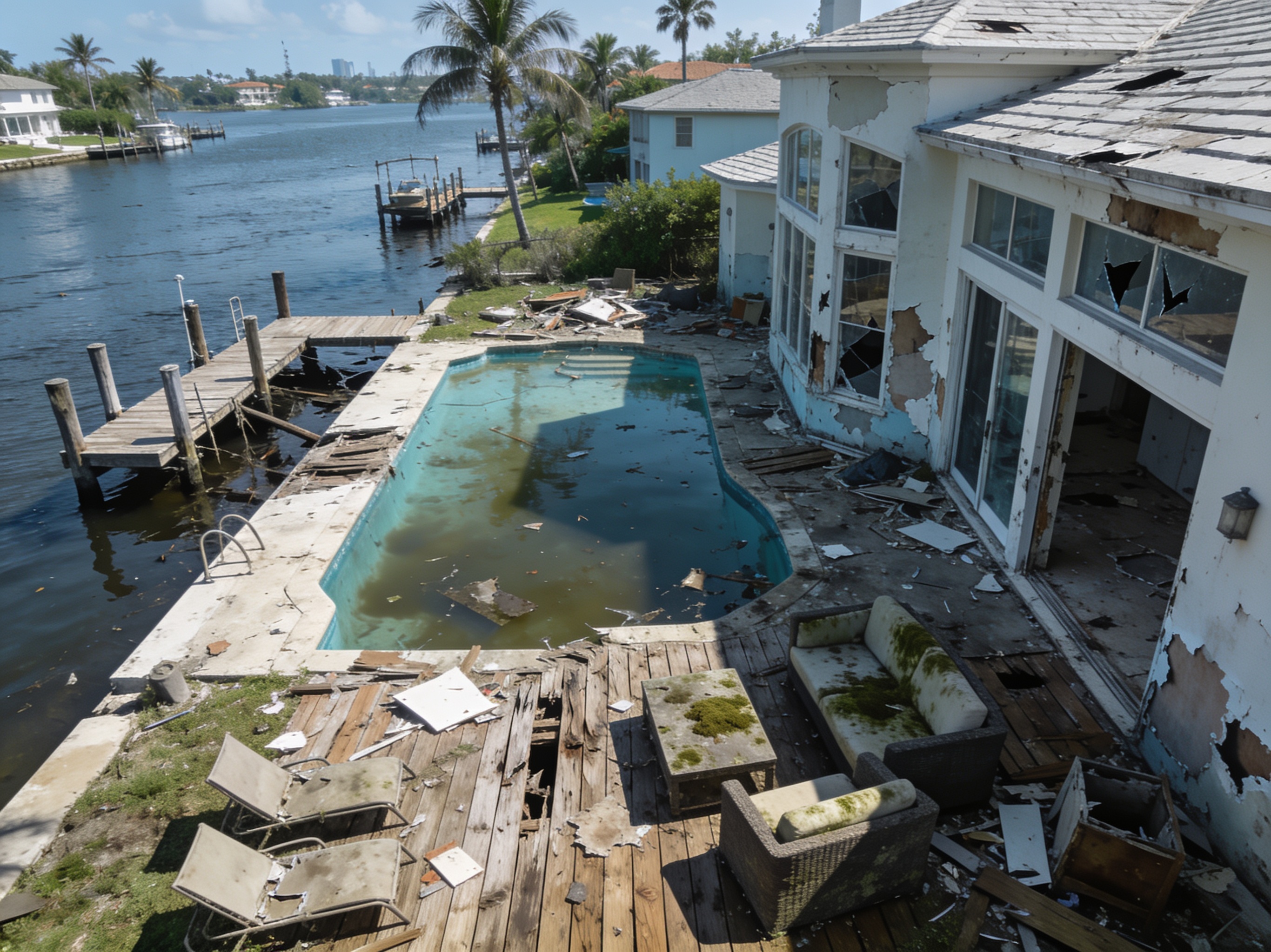 Fort Lauderdale Luxury Home Water Damage After Hurricane Season