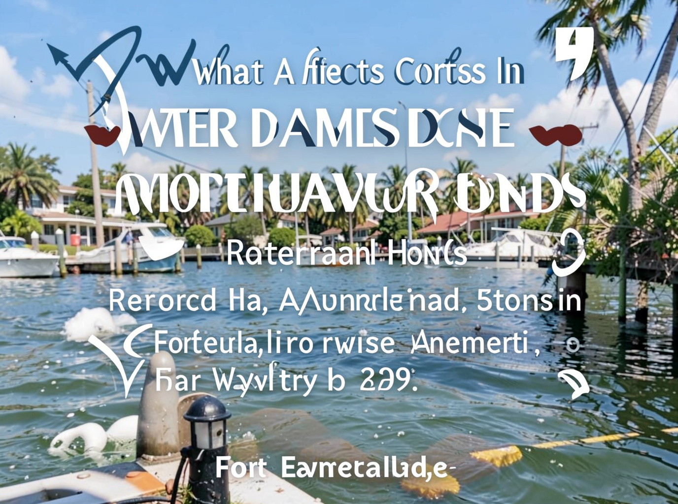 What Affects Water Damage Repair Costs in Fort Lauderdale Waterfront Homes